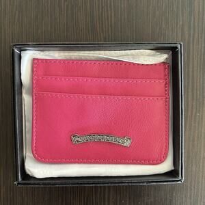Hot Pink Chrome Hearts Card Holder